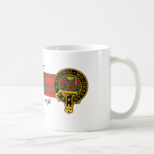 Crista do cervejeiro e caneca escocesas do Tartan