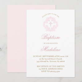 crista rosa | Convite Baptism