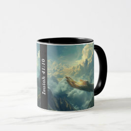 Cristão de caneca de café. "Isaiah 41:10