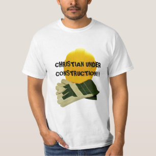 CRISTÃO SOB A CONSTRUÇÃO!! … Camisa religiosa