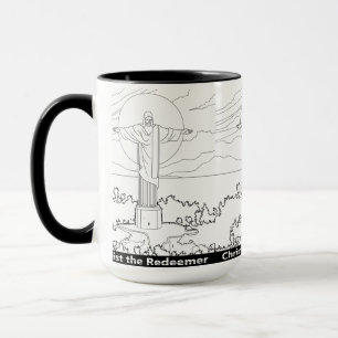 Cristo a caneca do Redentor (Transparente)