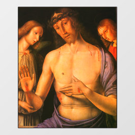 Cristo apoiado por dois anjos Giovanni Santi 1490