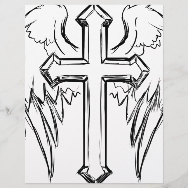 Cristo cruzado com asas (Frente)