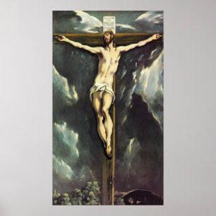 Cristo de El Greco no poster transversal