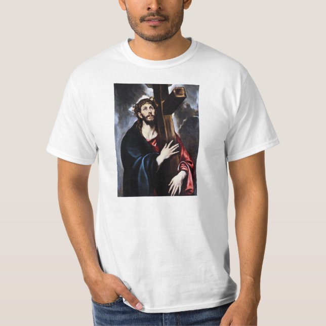 Cristo de El Greco que leva o t-shirt transversal (Frente)