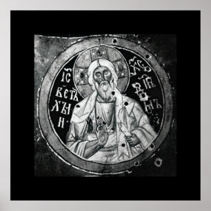 Cristo De Jesus - Impressão Nouveau Branco E Preto