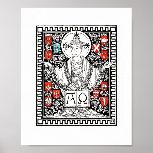 Cristo do Impressão Vine 8" x 10" (Frente)