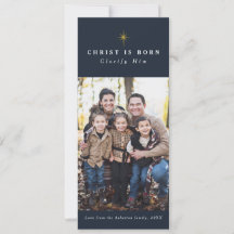Cristo é Cartões de foto de Natal religioso nascer