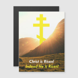 Cristo é Risen! Cruz Ortodoxa Oriental