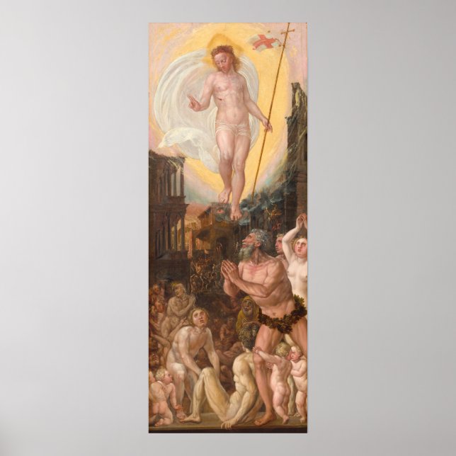 Cristo em Limbo - Hans Mielich Fine Art Poster (Frente)