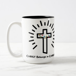 Cristo na caneca de Natal