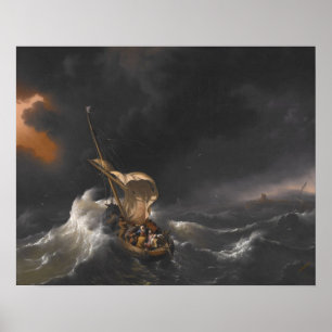 Cristo na tempestade no mar de Galileu Poster