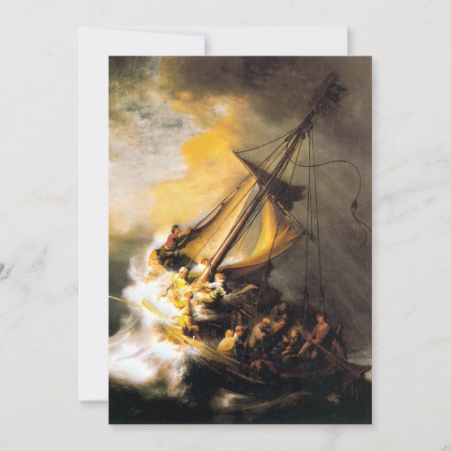 Cristo na Tempestade no Mar de Galileu-Rembrandt (Frente)