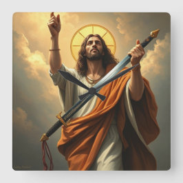 Cristo Retorna Relógio de Parede