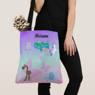Critério e borboletas Chá de fraldas Tote Bag