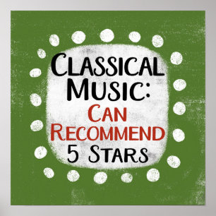 Crítica de Música Clássica Poster de Arte de Pared