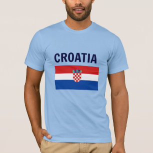 Croácia - Bandeira do T-Shirt da Croácia
