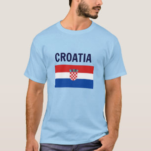 Croácia - Bandeira do T-Shirt da Croácia