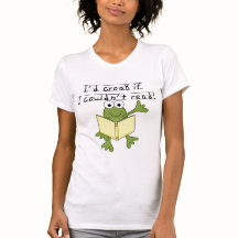 Croak do sapo se eu não poderia ler o camiseta e