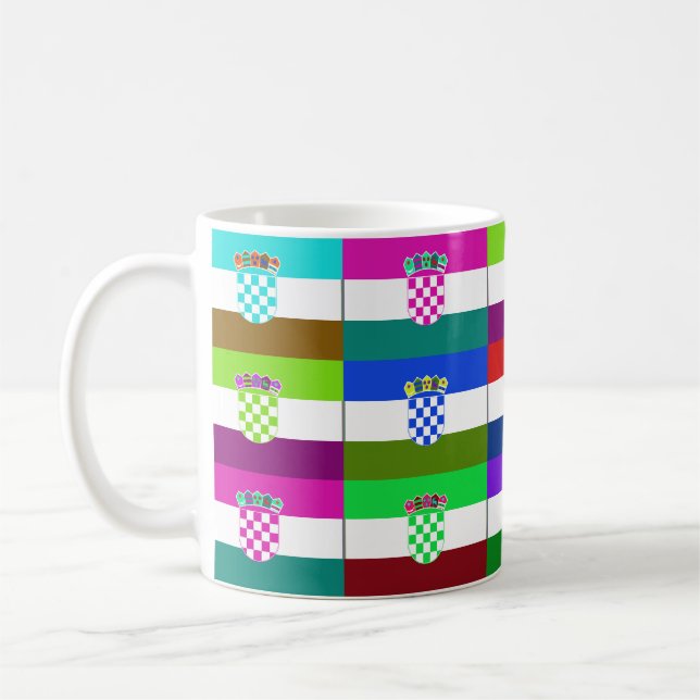 Croatia Multihue embandeira a caneca (Esquerda)