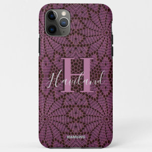 Crochê de vinho de cereja capas de iphone HAMbWG