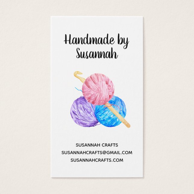 Crochet d'água e Artesanato feito à mão (Frente)