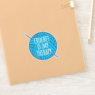 Crochet é meu adesivo de terapia