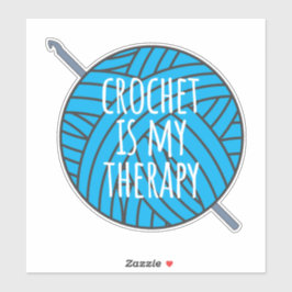 Crochet é meu adesivo de terapia