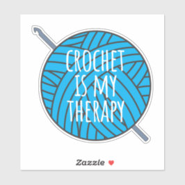 Crochet é meu adesivo de terapia