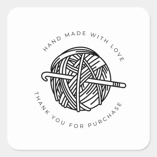 CROCHET ESPECIAL OBRIGADO AO SEU Autocolante (Frente)