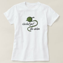 Crochet Verde-Oliva Rápido, T-Shirt Quente Morto