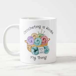 Crochetando Caneca de Café Gigante Personalizada