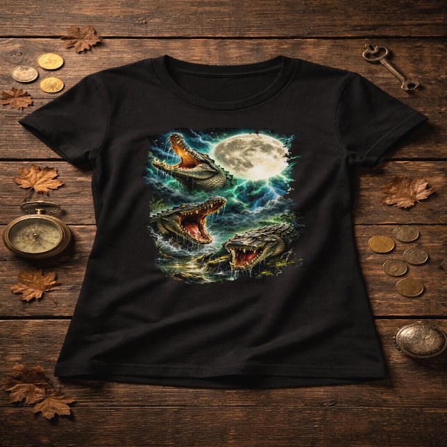 Crocodile Moon T-Shirt (Criador carregado)