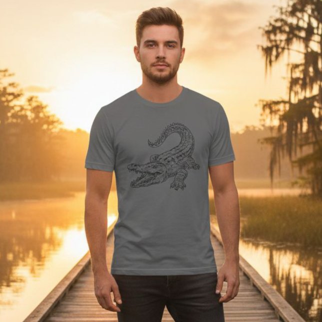 Crocodile Print T-Shirt - Crocodile Tee (Criador carregado)
