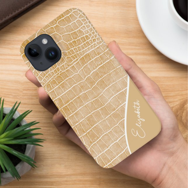 Crocodilo de bege de champanhe personalizado (Criador carregado)