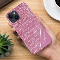 Crocodilo Rosa Personalizado