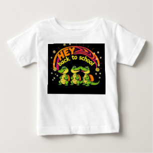 Crocodilos de Bebê Retroativos à Camisa de T-Escol