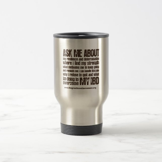 Crohns e caneca de viagem da concessão da colite (Centro)