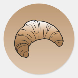 Croissant Clássico Adesivo Redondo