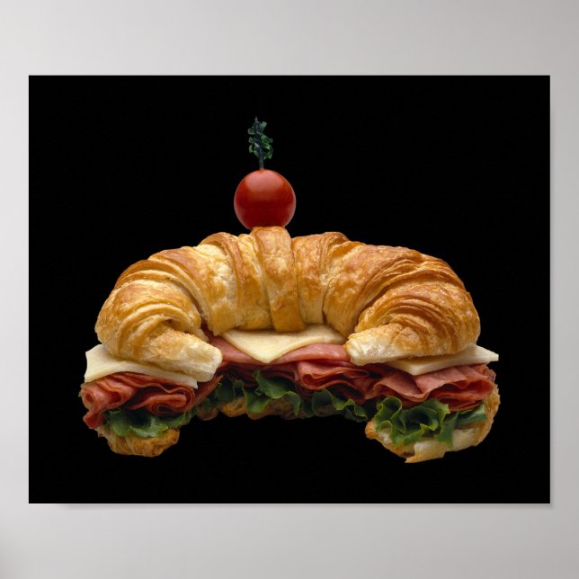 Croissant Sandwich Poster (Frente)