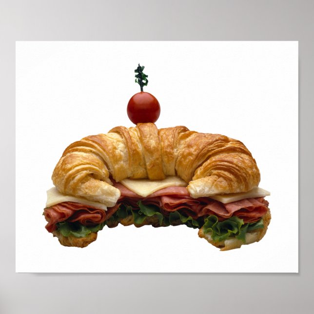 Croissant Sandwich Poster (Frente)