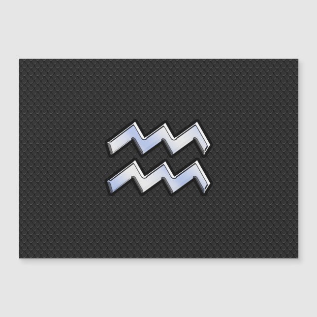 Cromo como Aquarius Zodiac na Pele Cobra (Frente)