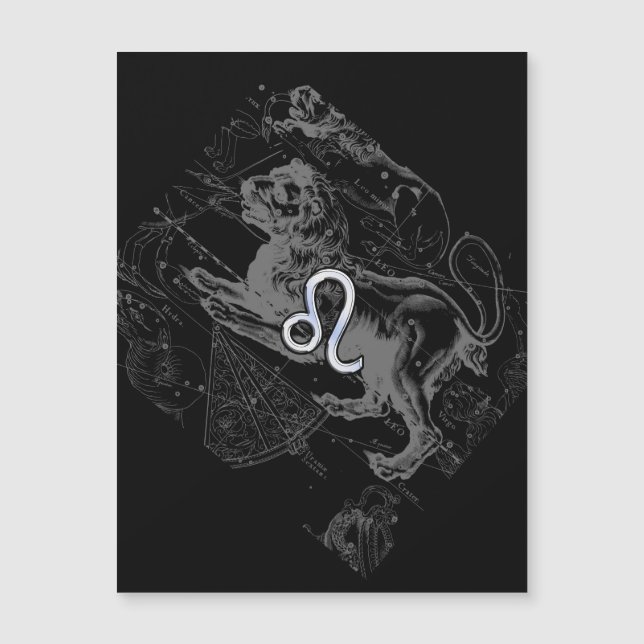 Cromo como Leo Zodiac Sinal em Hevélio (Frente)