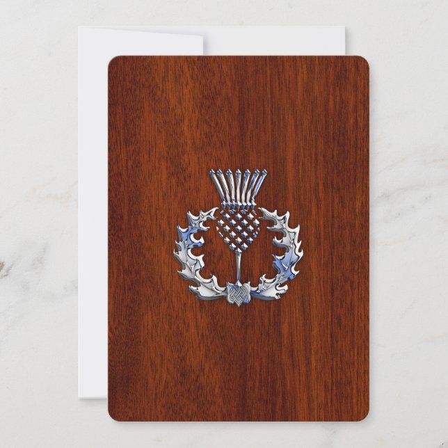 Cromo como o palito no estilo de madeira de mogno (Frente)