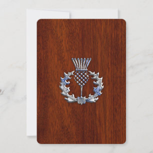 Cromo como o palito no estilo de madeira de mogno