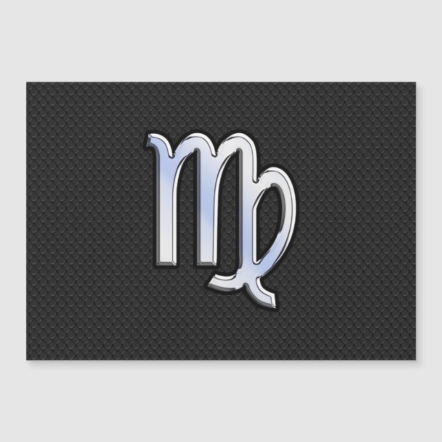 Cromo como Virgo Sinal Zodiac na pele de cobra (Frente)