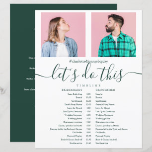 Cronograma de Casamento em Fotografia com Letra Es