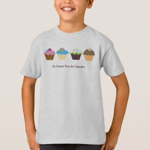 Cronometre para o t-shirt dos cupcakes