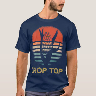 Crop Top Farmer Retro Sunset Corn