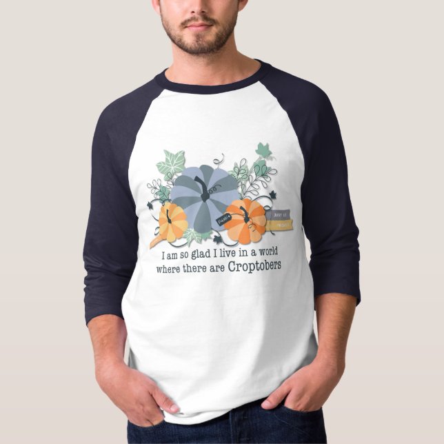 Croptoberfest 3/4 Camisa de Capa Raglan Unisex (Frente)